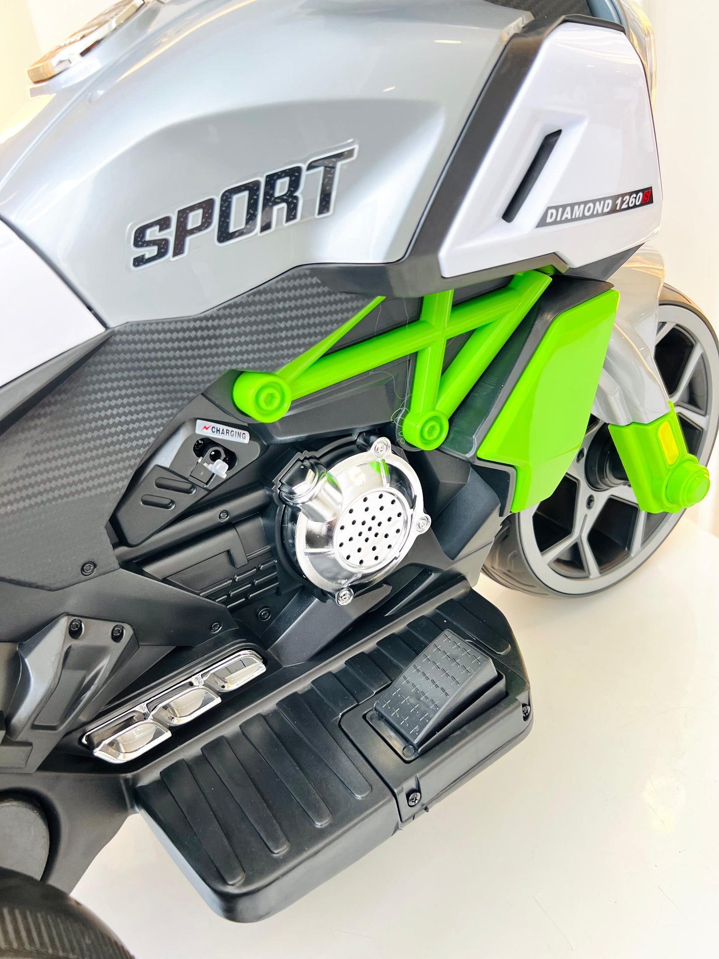 Moto eléctrica infantil Domany Verde
