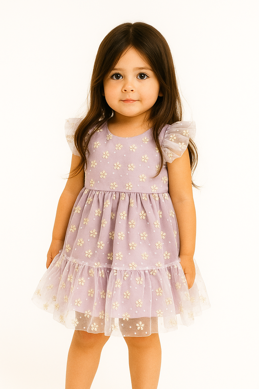 VESTIDO DE FLORES TUL MARTIN@S