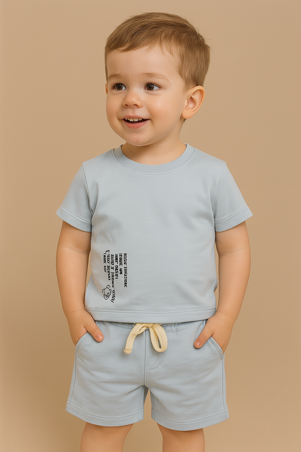 SET INFANTIL CON ESTAMPADO DIVERTIDO AMÉN