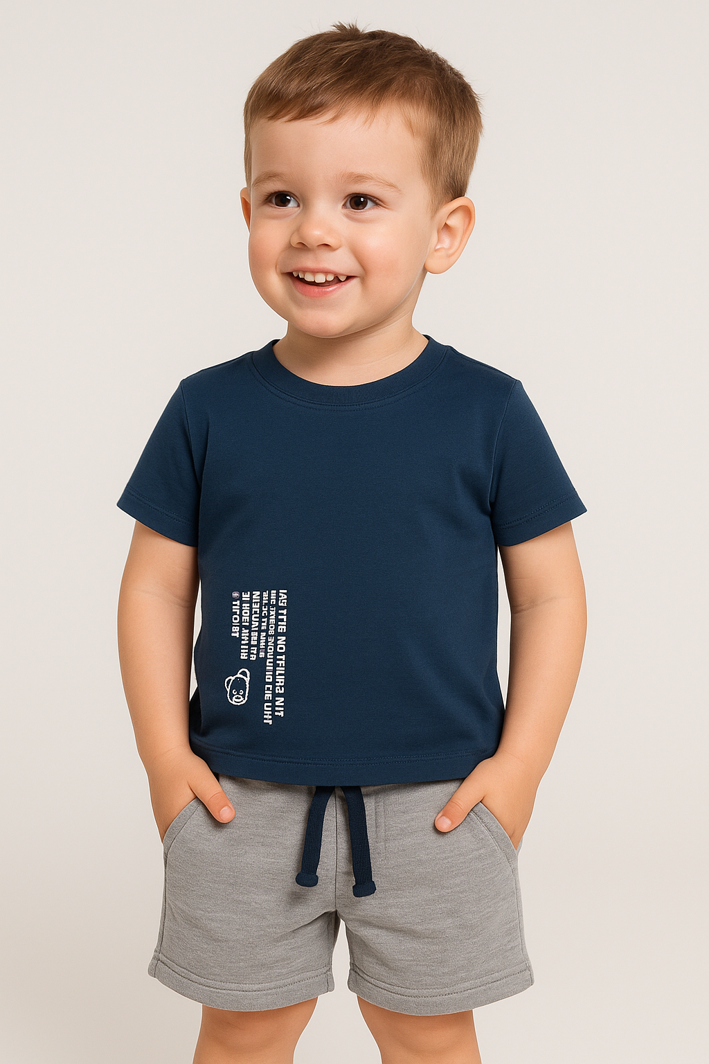 SET INFANTIL CON ESTAMPADO DIVERTIDO AMÉN