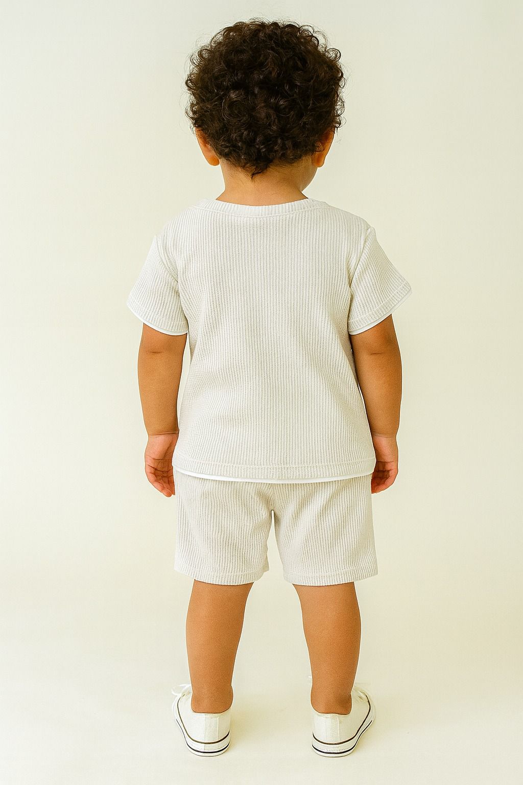 CONJUNTO INFANTIL TEJIDO WAFFLE