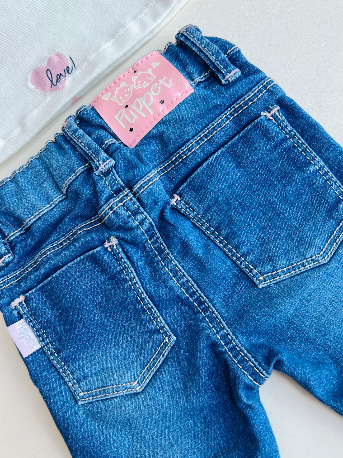 CONJUNTO DENIM CORAZONES