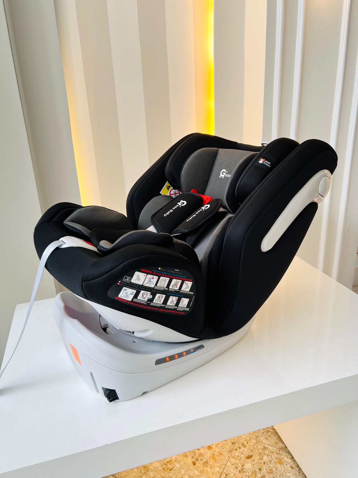 SILLA PARA CARRO CONVERTIBLE GESEBABY 360º ISOFIX