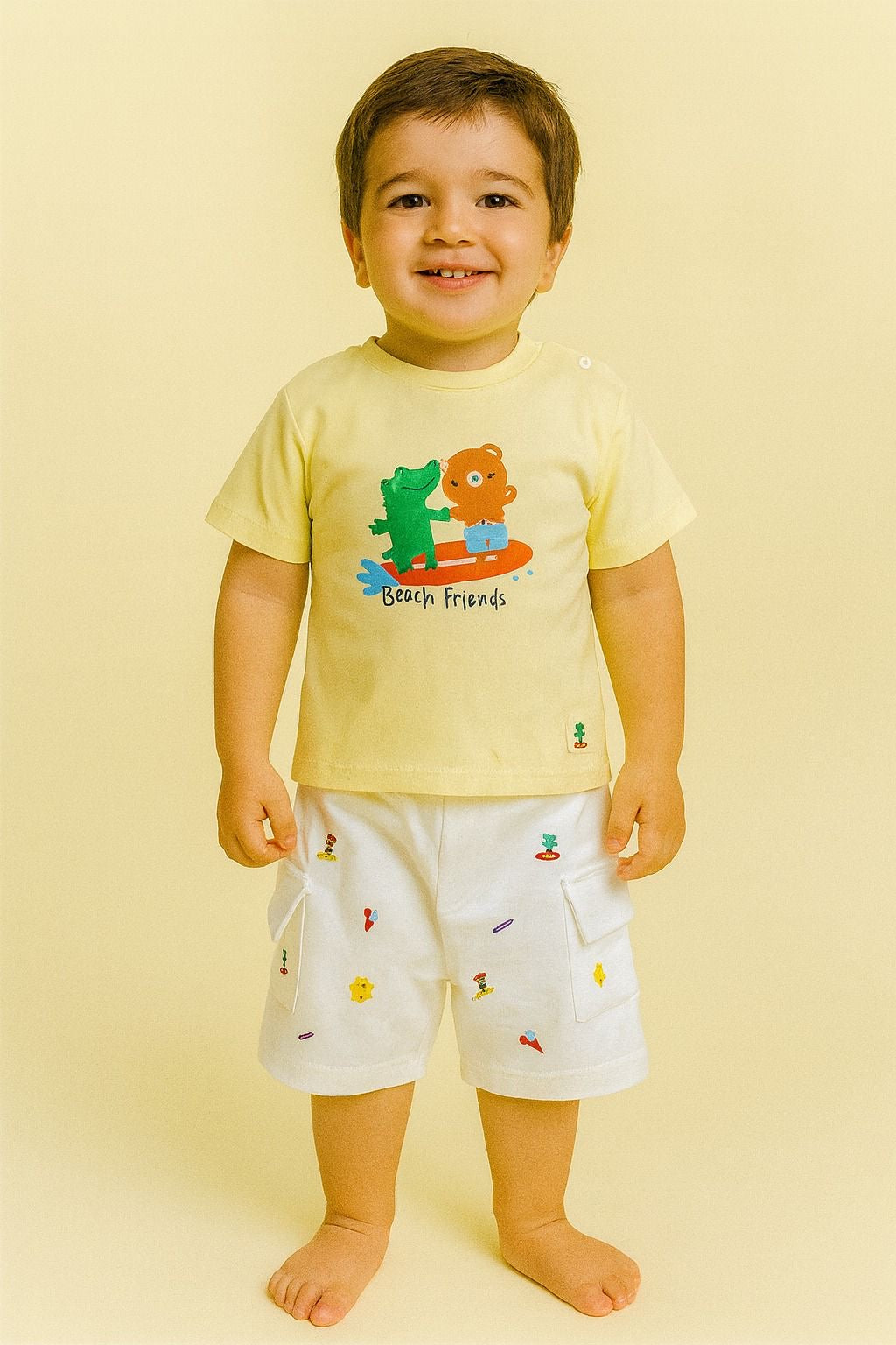CONJUNTO BEACH FRIEND BEBÉ FELIZ