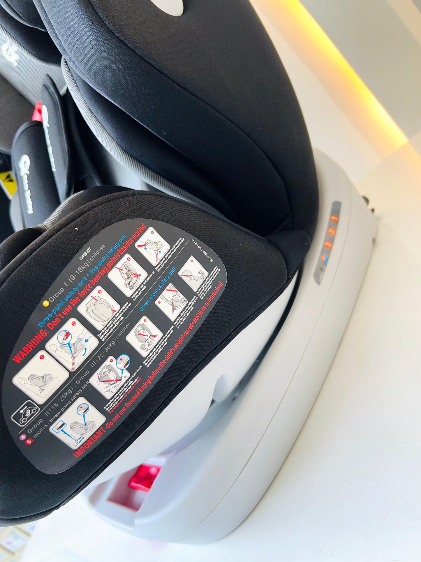 SILLA PARA CARRO CONVERTIBLE GESEBABY 360º ISOFIX