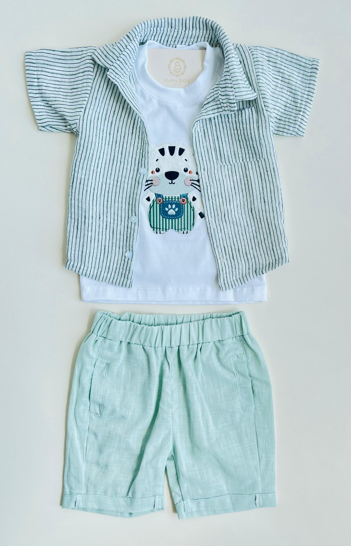 CONJUNTO CEBRITA A RAYAS