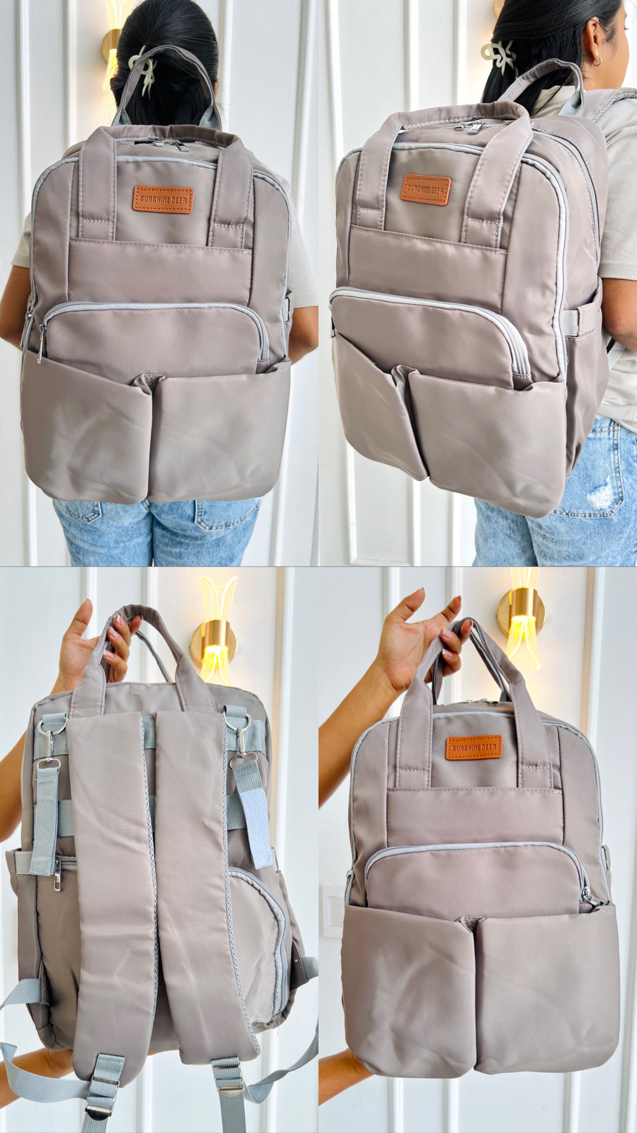 MOCHILA PAÑALERA MULTIFUNCIONAL SUNSHINE DEER