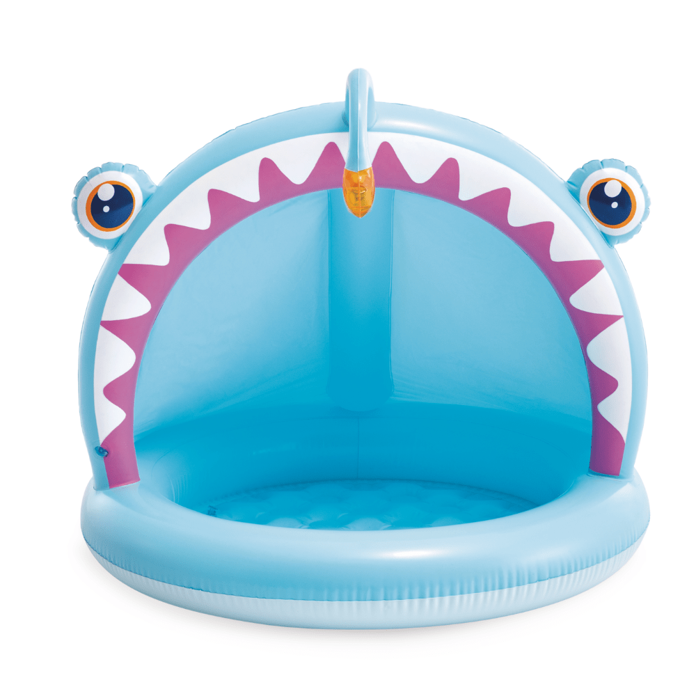 PISCINA INFLABLE PEZ LINTERNA 127X102CM