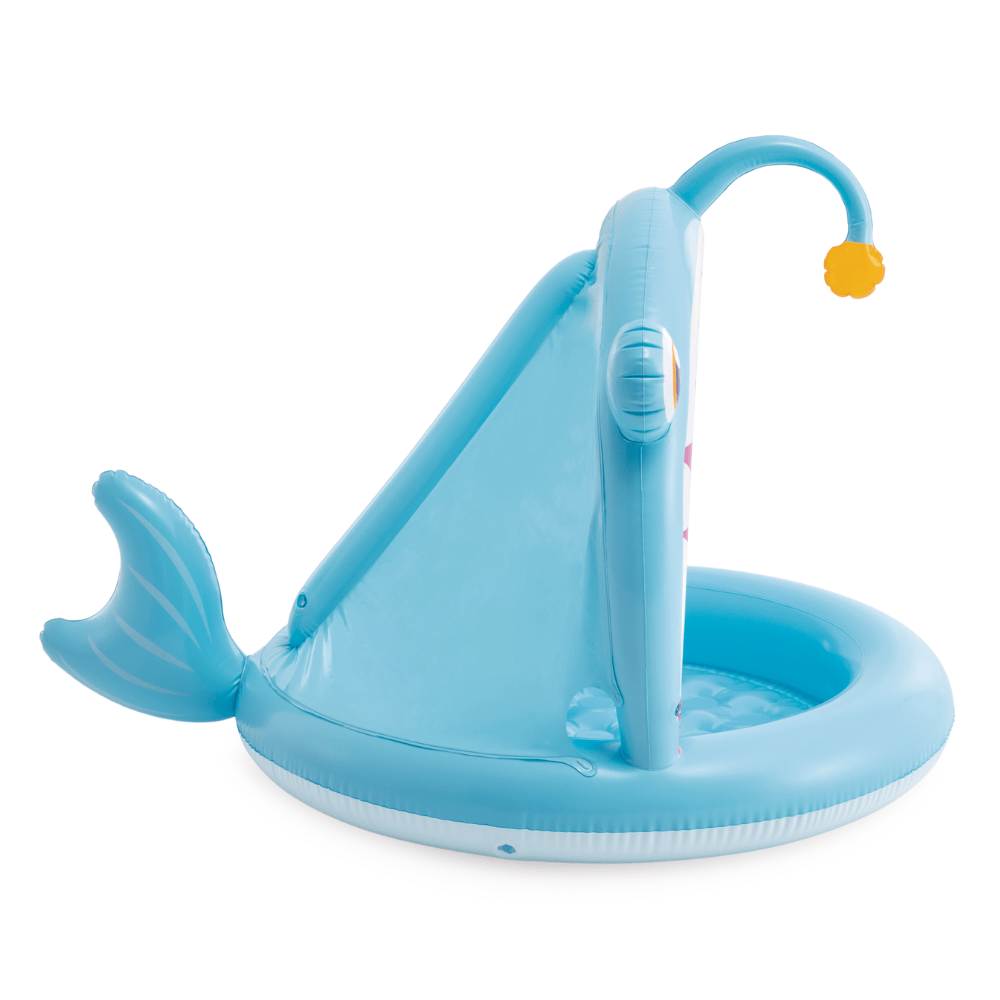 PISCINA INFLABLE PEZ LINTERNA 127X102CM