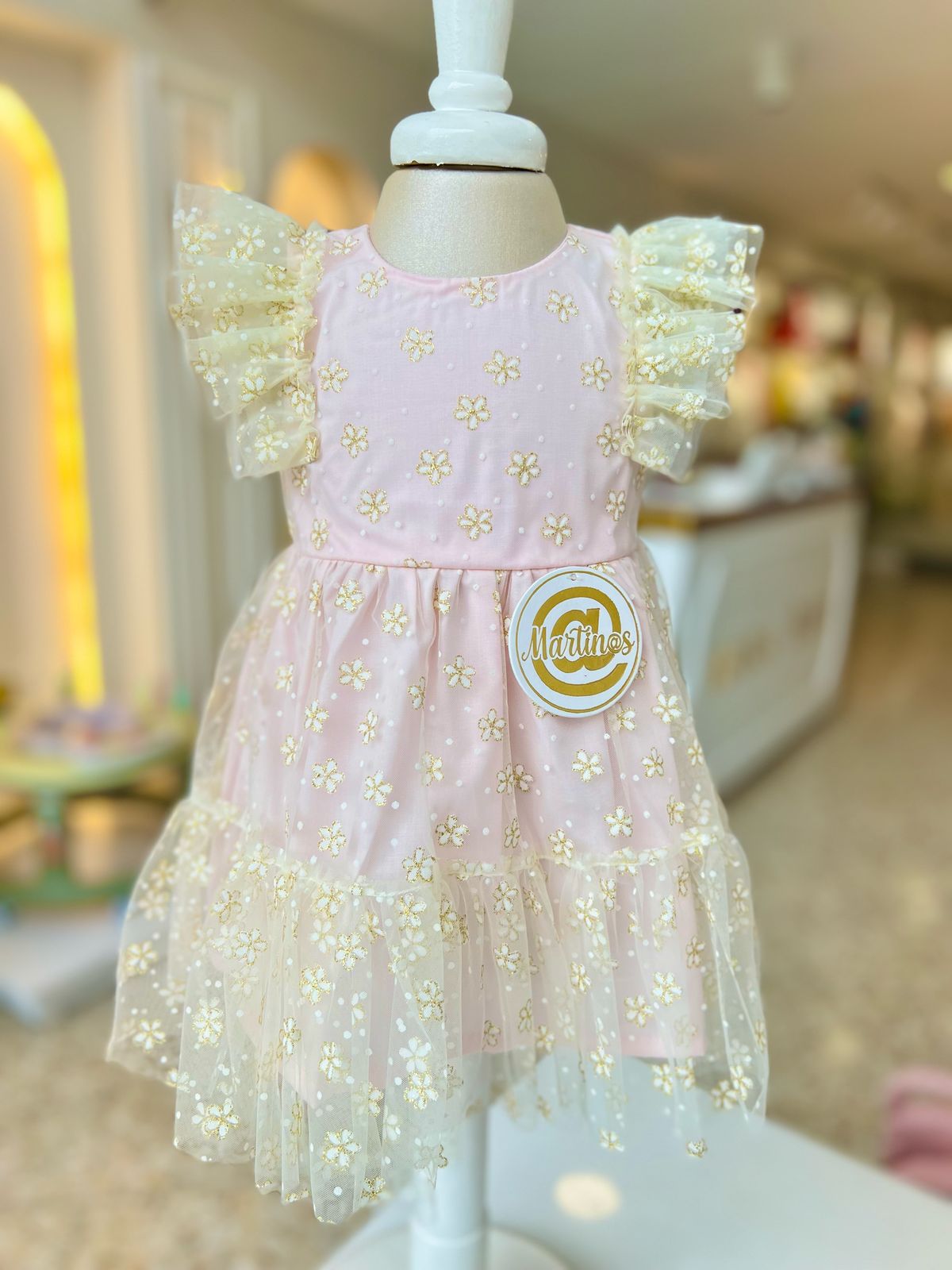VESTIDO DE FLORES TUL MARTIN@S