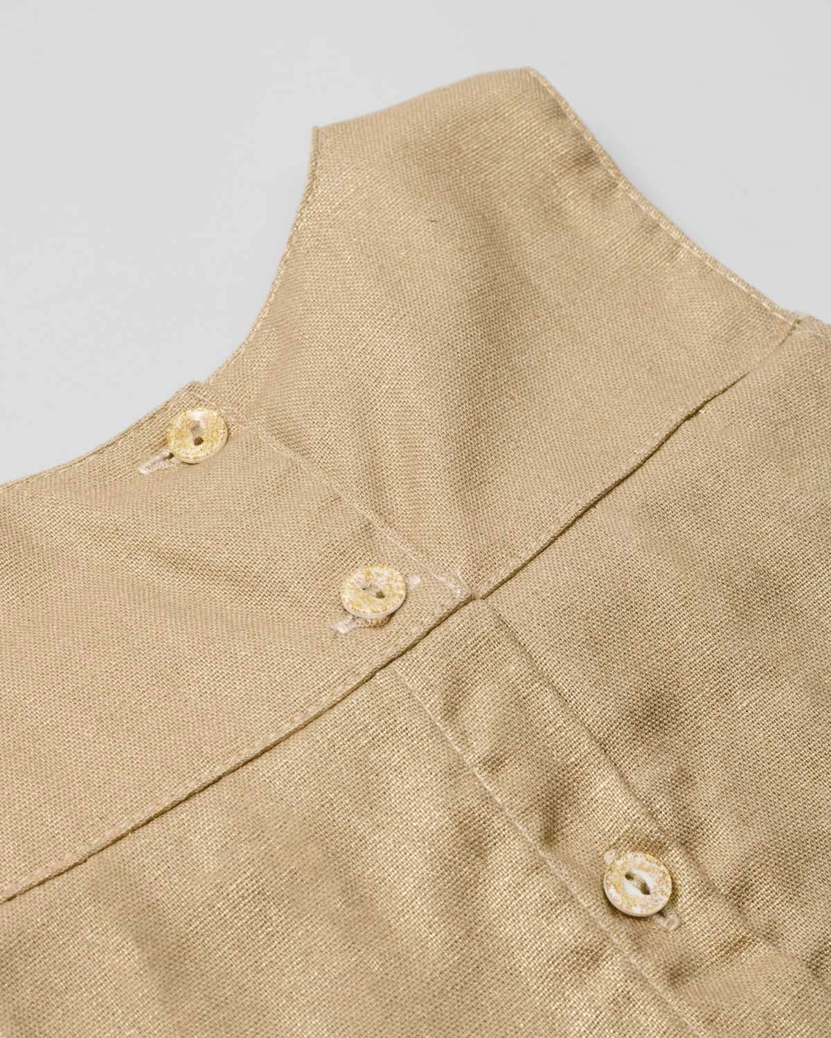 VESTIDO GOLD CON LAZO