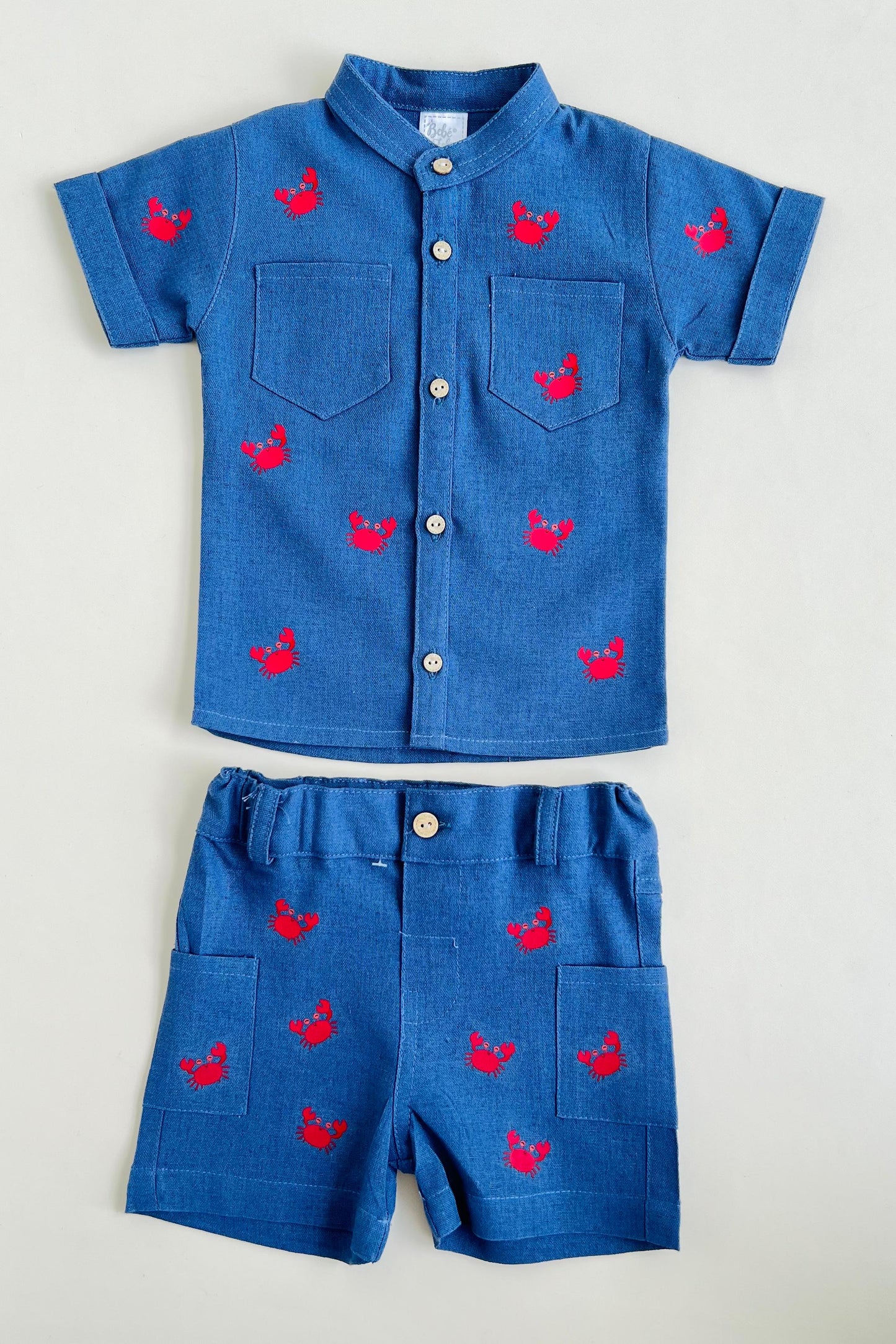 CONJUNTO CANGREJITOS BEBÉ FELIZ