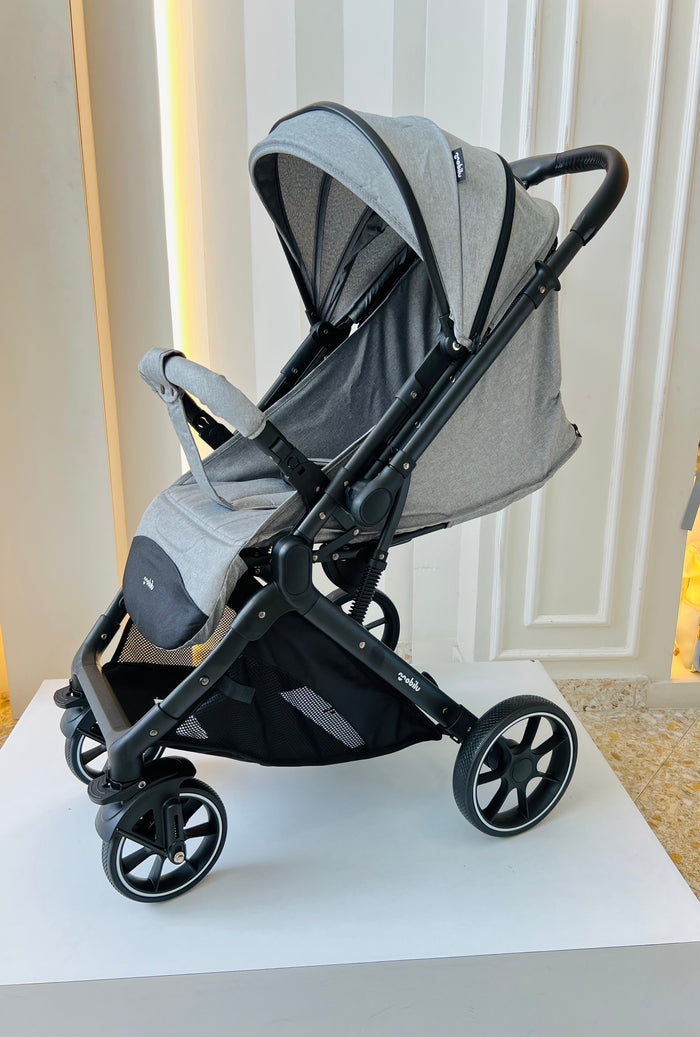 Coche Paseador Maleta Qnoblu Ref. Tokio – Color Gris
