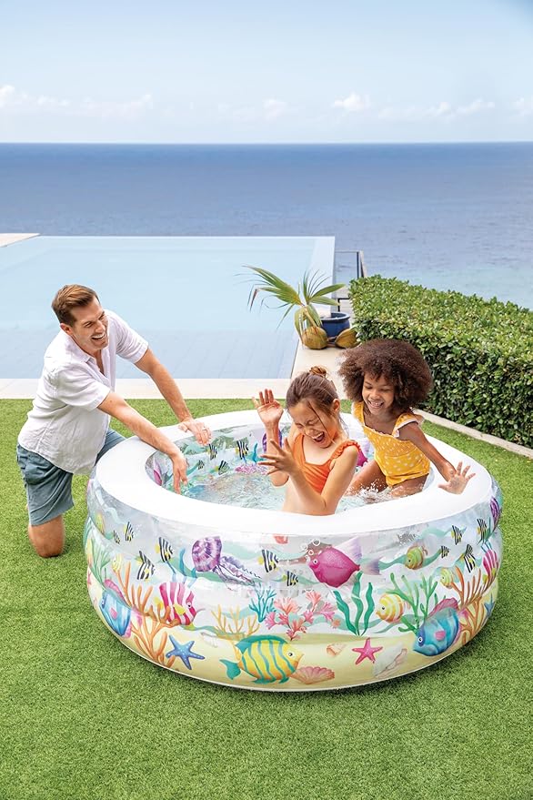 PISCINA INFLABLE MUNDO MARINO