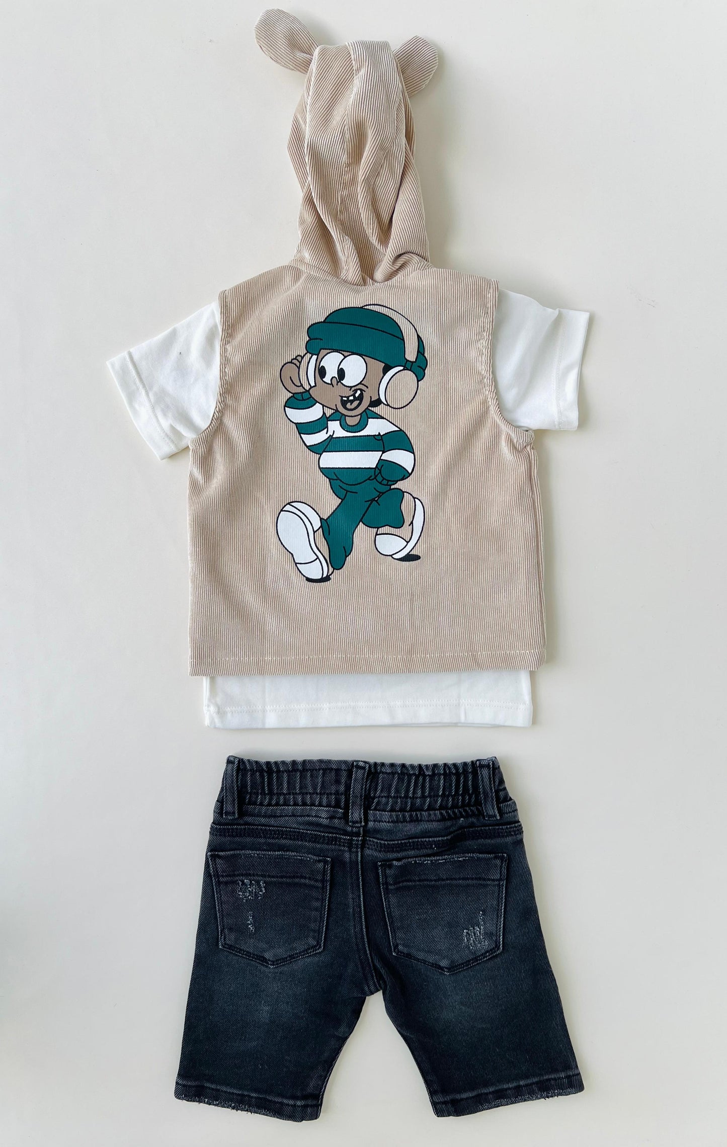 CONJUNTO 3 PIEZAS CON CHALECO