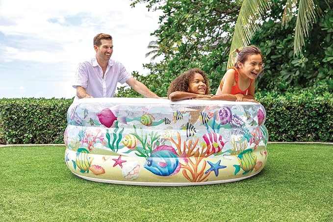 PISCINA INFLABLE MUNDO MARINO