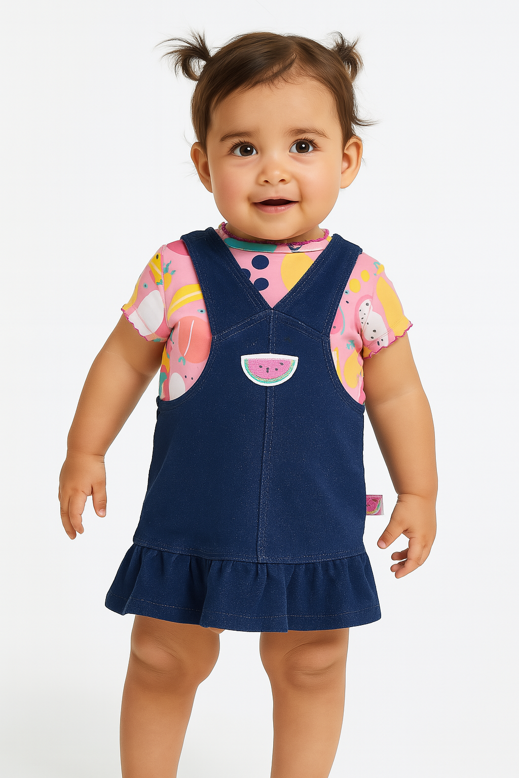 SET VESTIDO Y CAMISETA FRUTAL BOBOLI