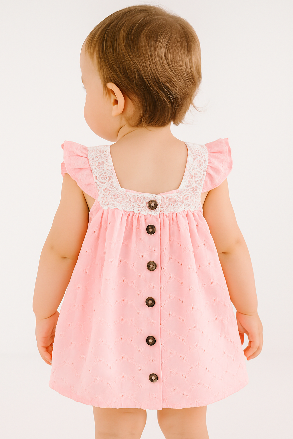 VESTIDO BORDADO PARA BEBÉ MARTIN@S
