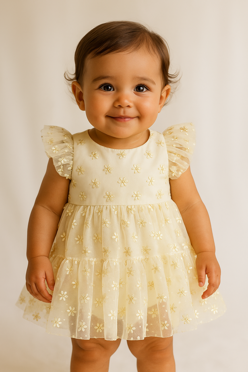 VESTIDO DE FLORES TUL MARTIN@S