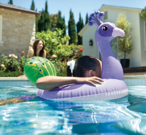 FLOTADOR INFLABLE PAVO REAL