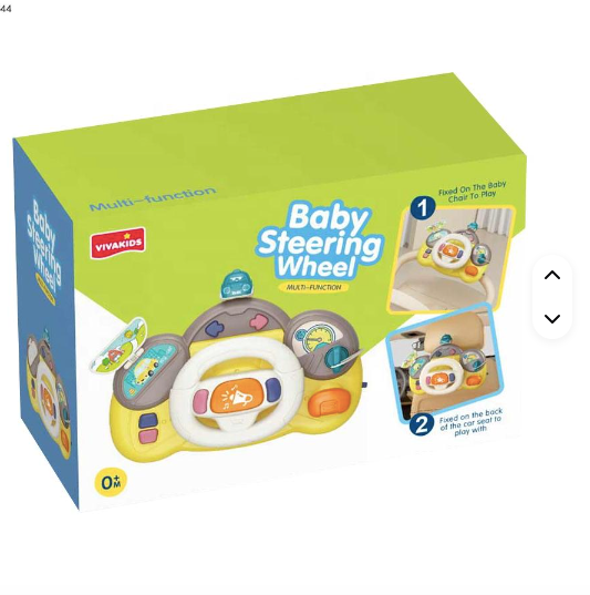 VOLANTE INTERACTIVO CON TABLERO DE CONDUCTOR INFALTIL