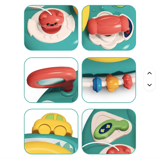 VOLANTE CON TABLERO MUSICAL INFANTIL