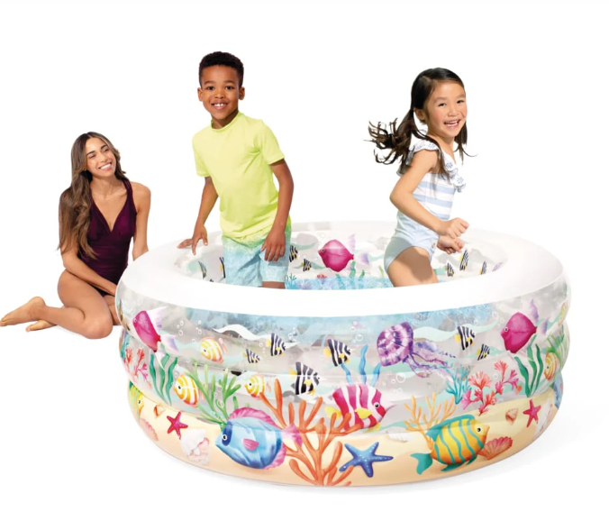 PISCINA INFLABLE MUNDO MARINO