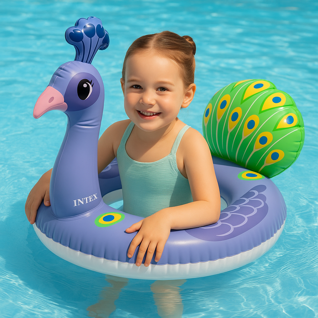 FLOTADOR INFLABLE PAVO REAL