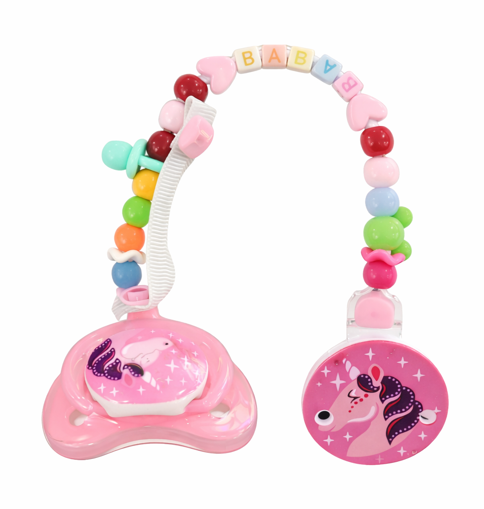 SET PORTA CHUPOS + CLIP SUJETADOR DISEÑO - UNICORNIO