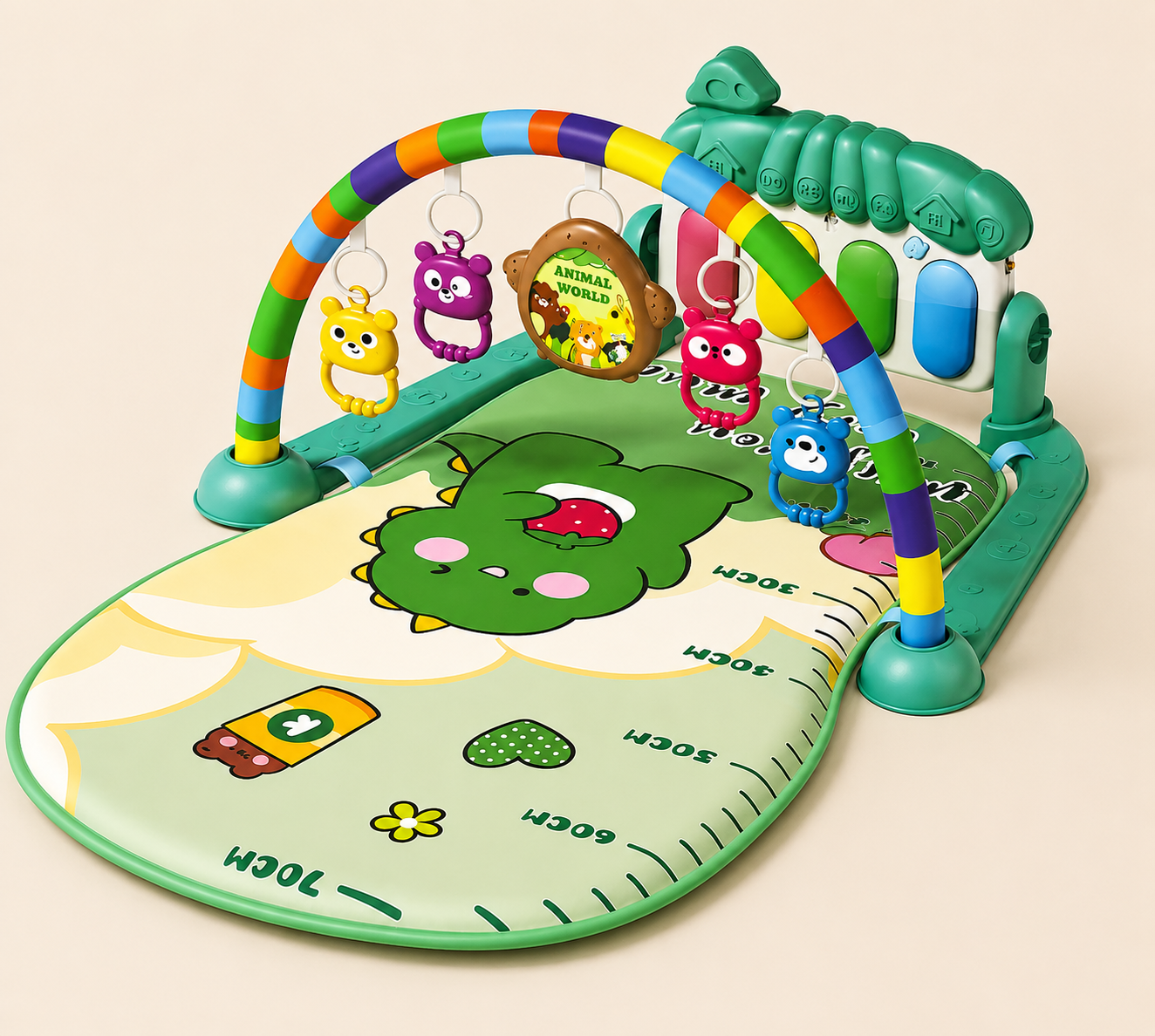 ⚪Gimnasio Musical Interactivo para Bebé con Piano | Diseño Dinosaurio | Mara Baby