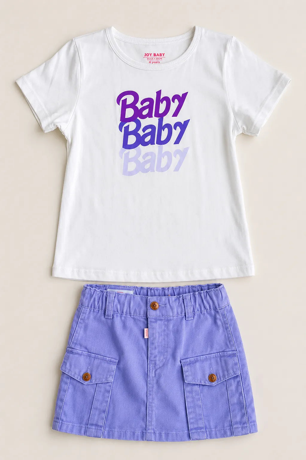CONJUNTO TIPO DENIM 3 PIEZAS