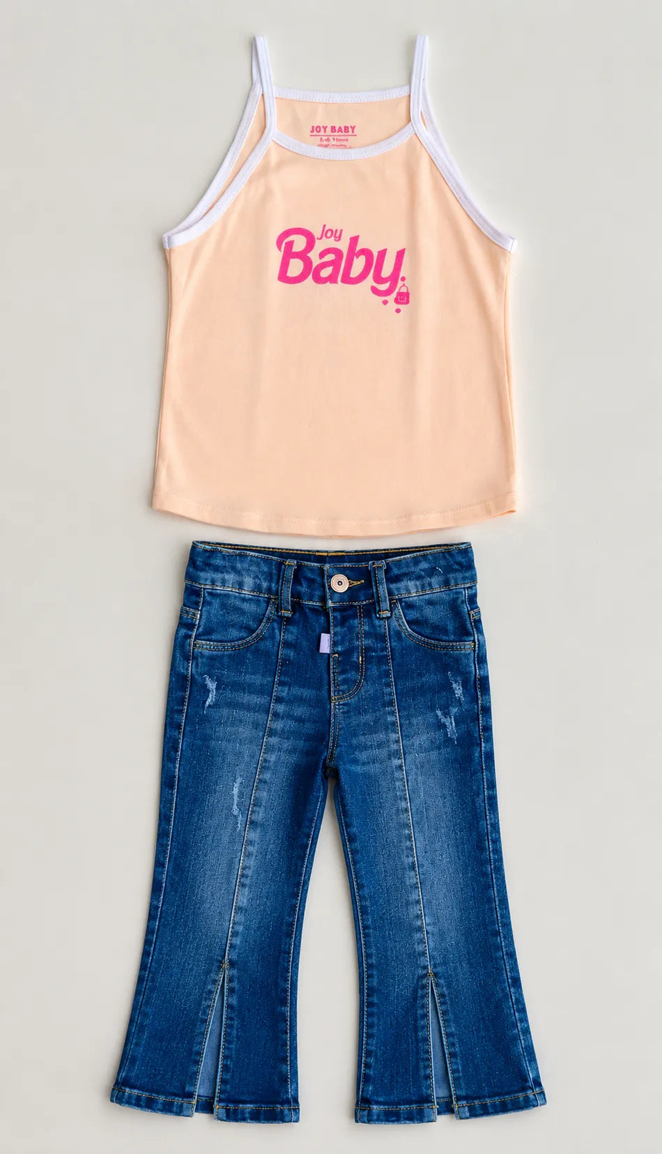 CONJUNTO DENIM TIRAS 3 PIEZAS