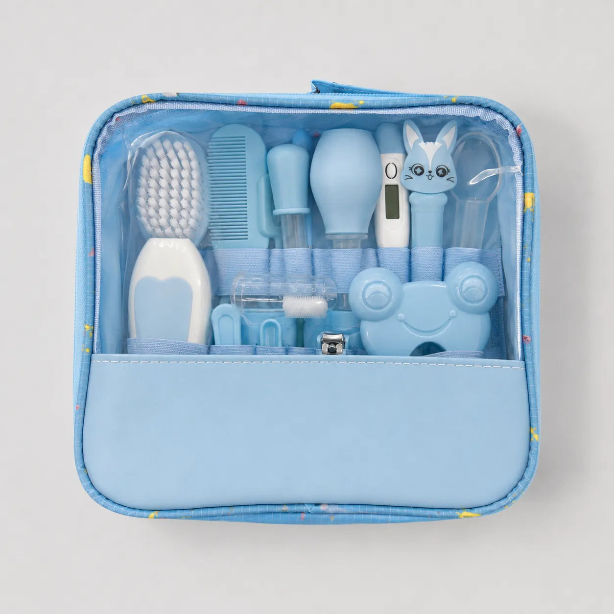 KIT DE CUIDADO E HIGIENE PARA BEBΓ - SET COMPLETO DE ASEO INFANTIL - AZUL
