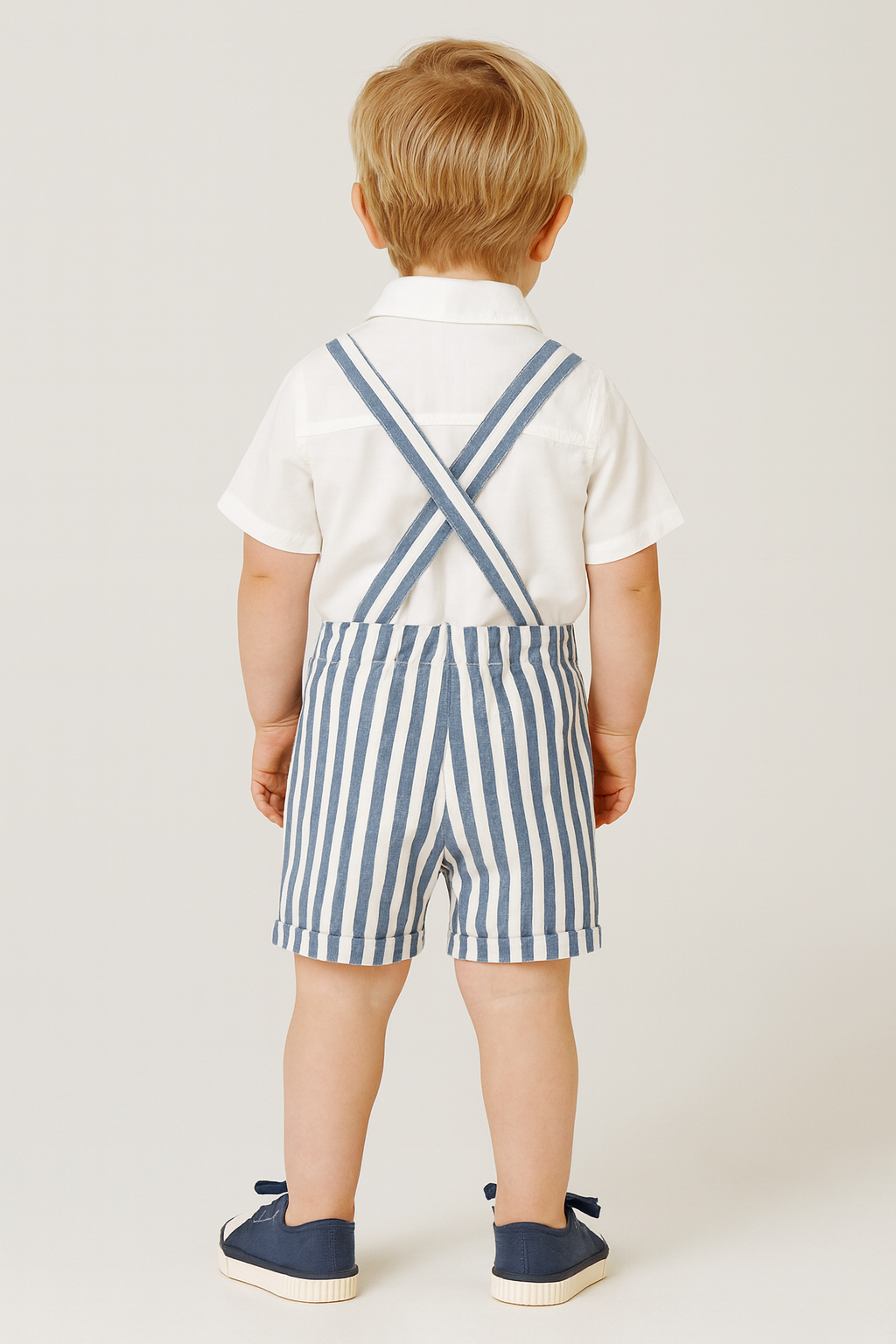 CONJUNTO BERMUDA Y CAMISA RAYAS CON PAJARITA BEBÉ MAYORAL