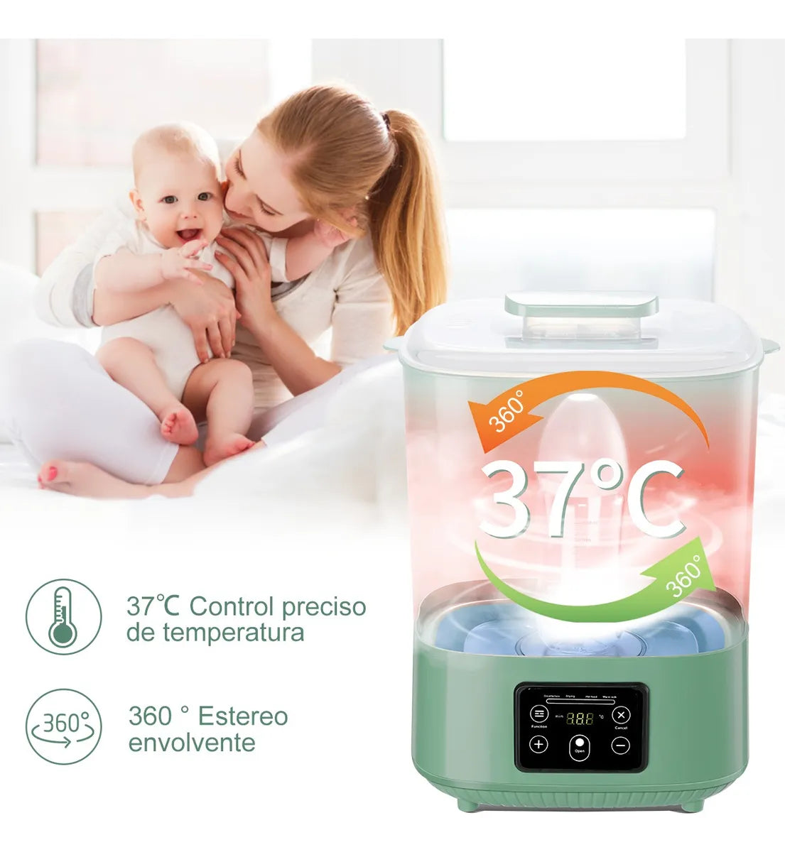 ESTERILIZADOR DE TETEROS VERDE