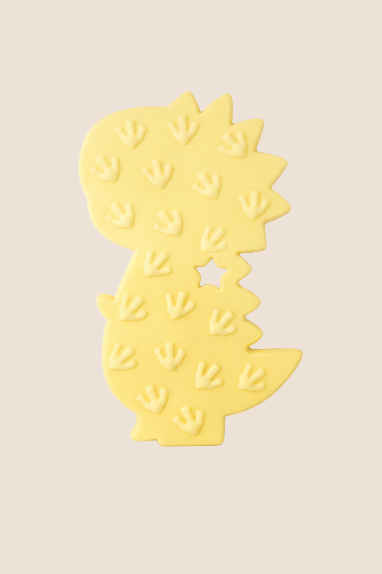 RASCAENCIAS DE SILICONA DISEΓO DINOSAURIO - AMARILLO