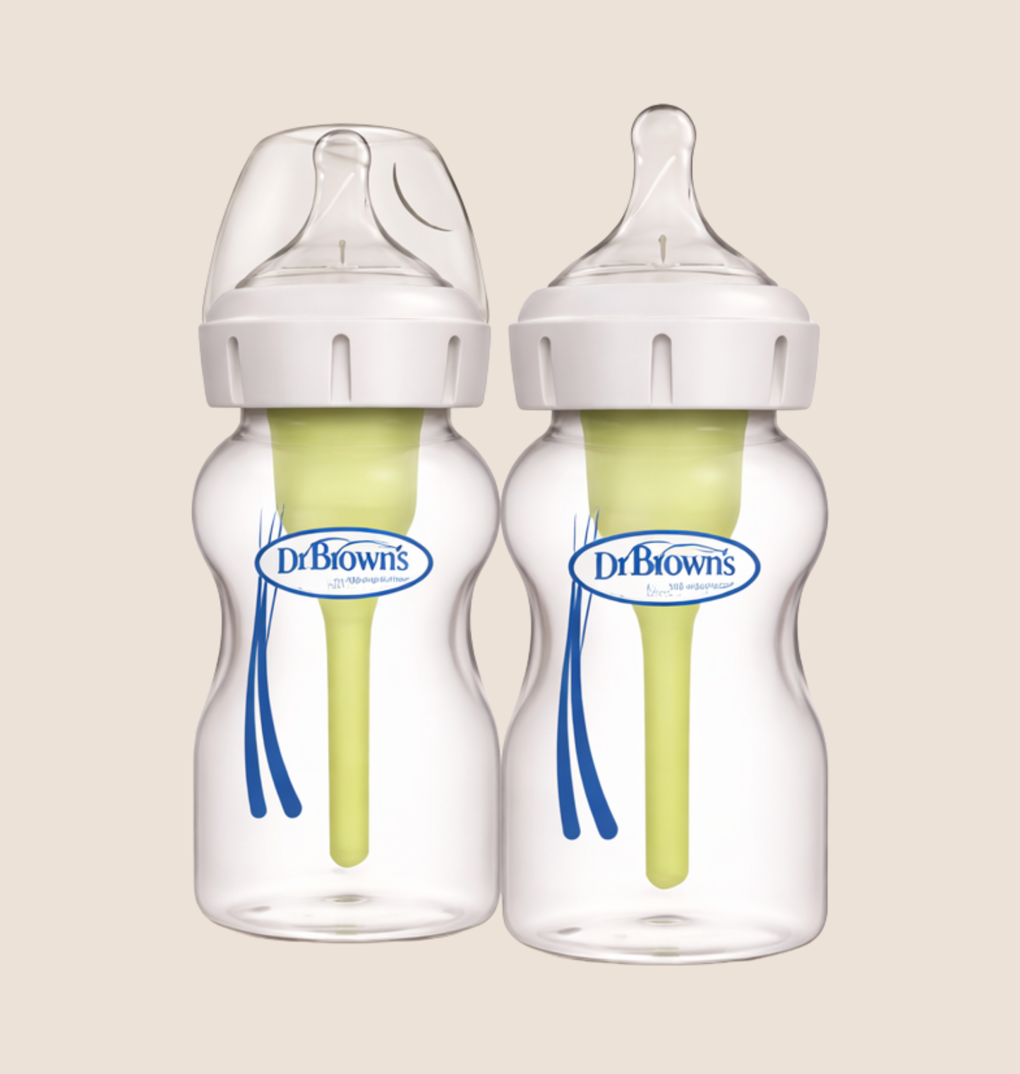 TETERO DR. BROWNβS OPTION+ Y ANTI-COLIC WIDE-NECK - PACK X2 (150ML / 5oZ)
