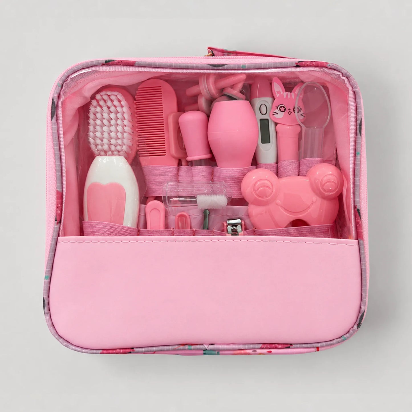 KIT DE CUIDADO E HIGIENE PARA BEBΓ - SET COMPLETO DE ASEO INFANTIL - ROSADO