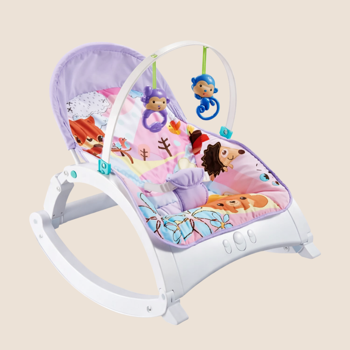 SILLA MECEDORA PARA BEBΓ CON BANDEJA Y ARCO DE JUEGOS (NO TIENE CAJA)
