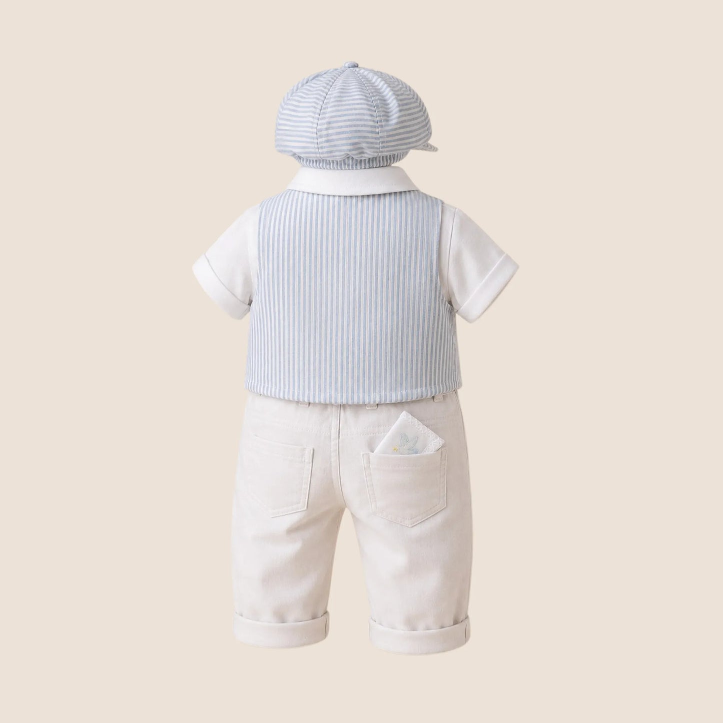 CONJUNTO BAUTIZO 6 PIEZAS- AZUL