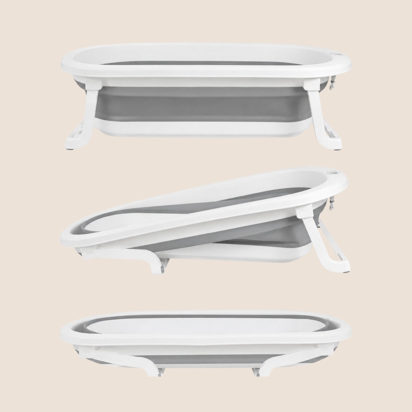 BAÑERA PLEGABLE EN COMBO-GRIS