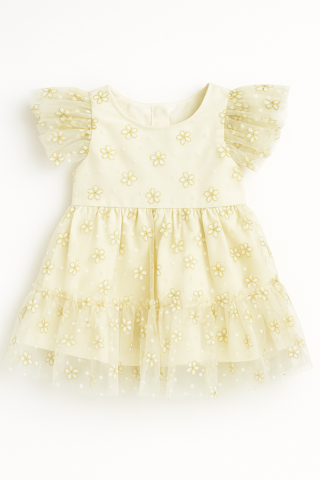 VESTIDO DE FLORES TUL MARTIN@S