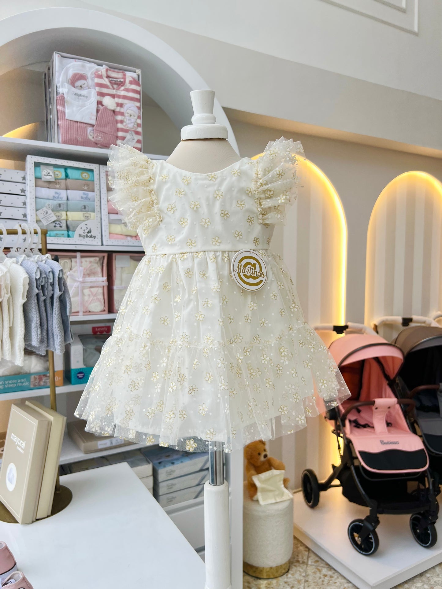 VESTIDO DE FLORES TUL MARTIN@S