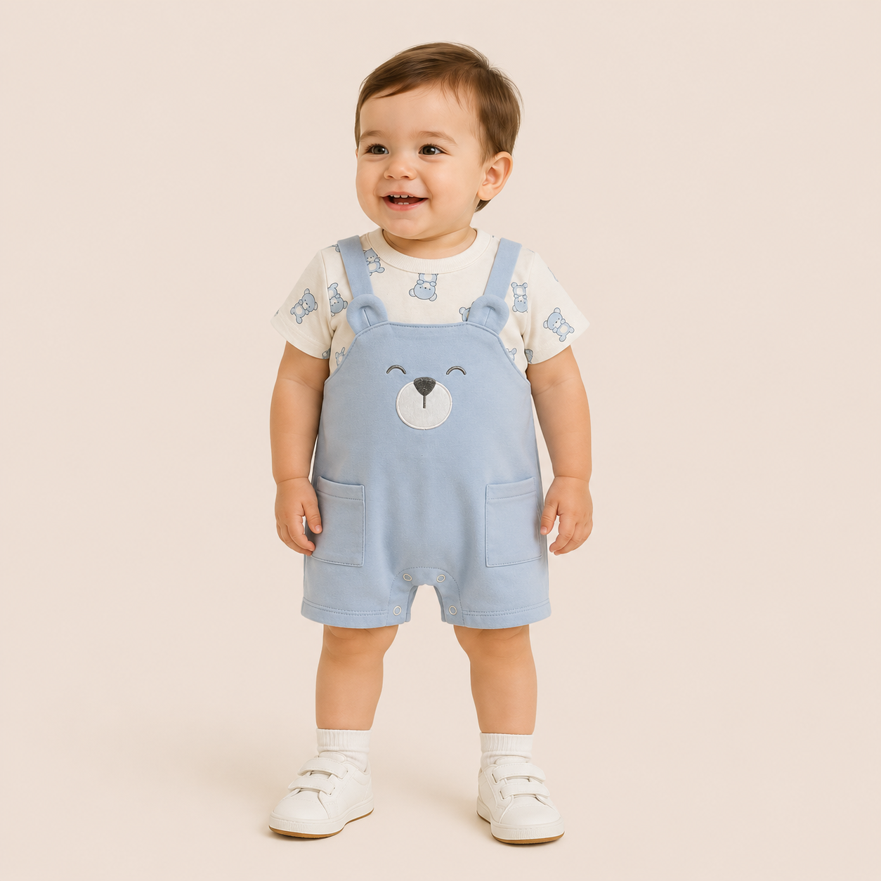 ⭕️ JARDINERA TEDDY BABY MARTIN@S AZUL