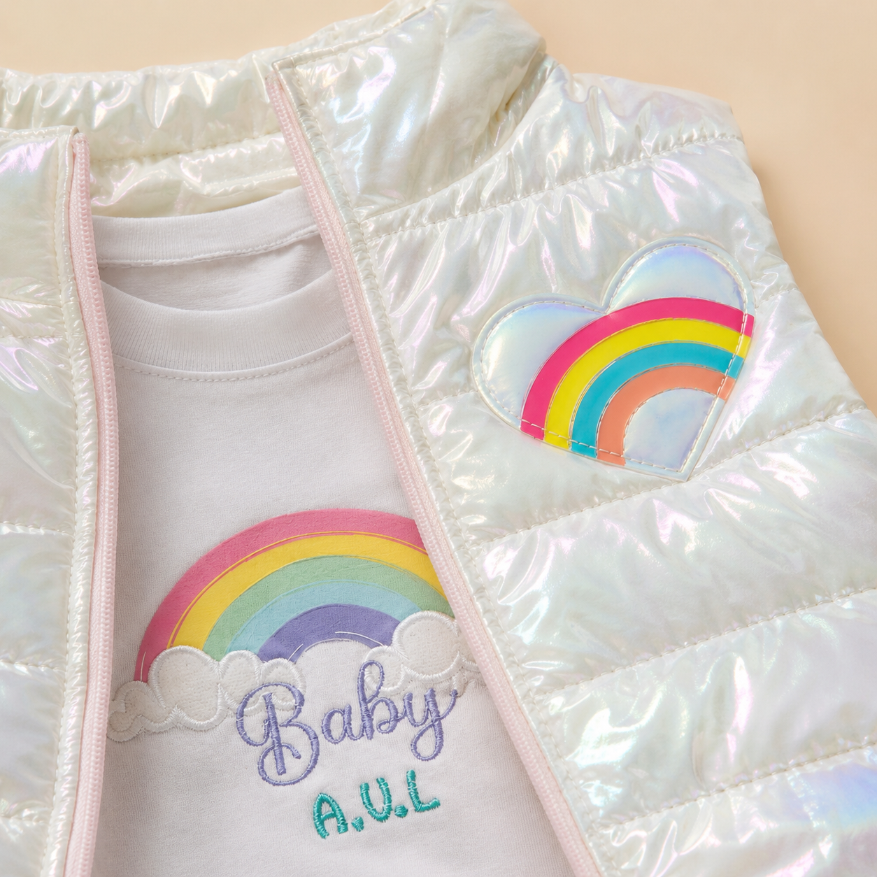 ⭕️ CONJUNTO 3 PIEZAS ARCOIRIS |MARA BABY