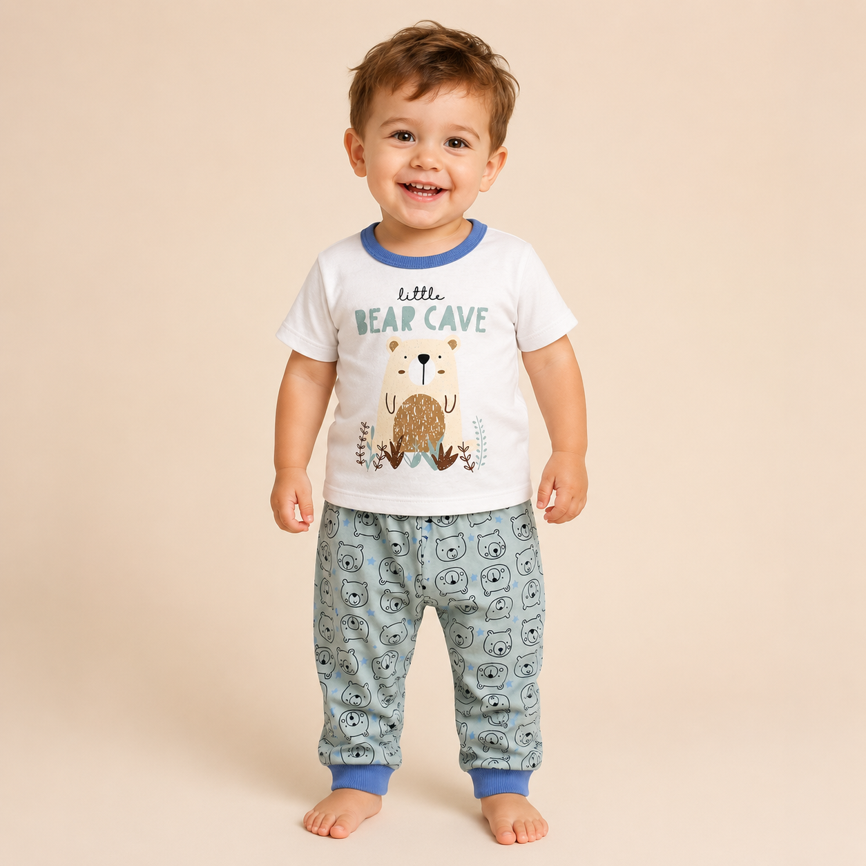 ⭕️ PIJAMA 2 PIEZAS AZUL BEAR CAVE|MARA BABY