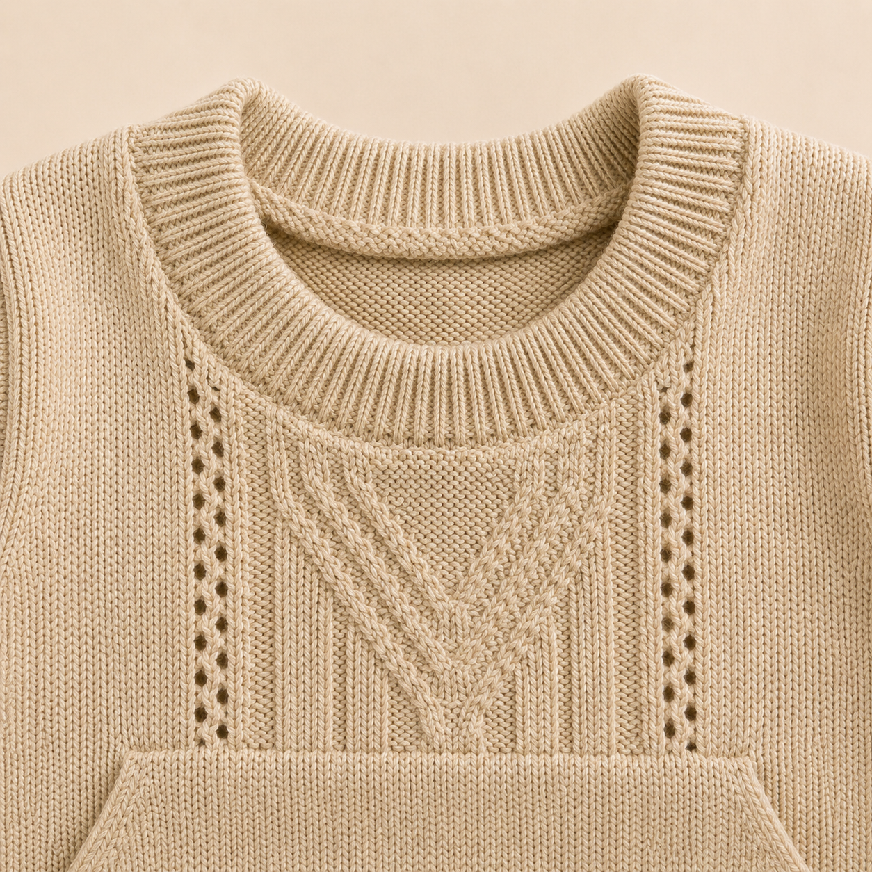 Conjunto Primera Muda Tejido Ref. Alana Beige