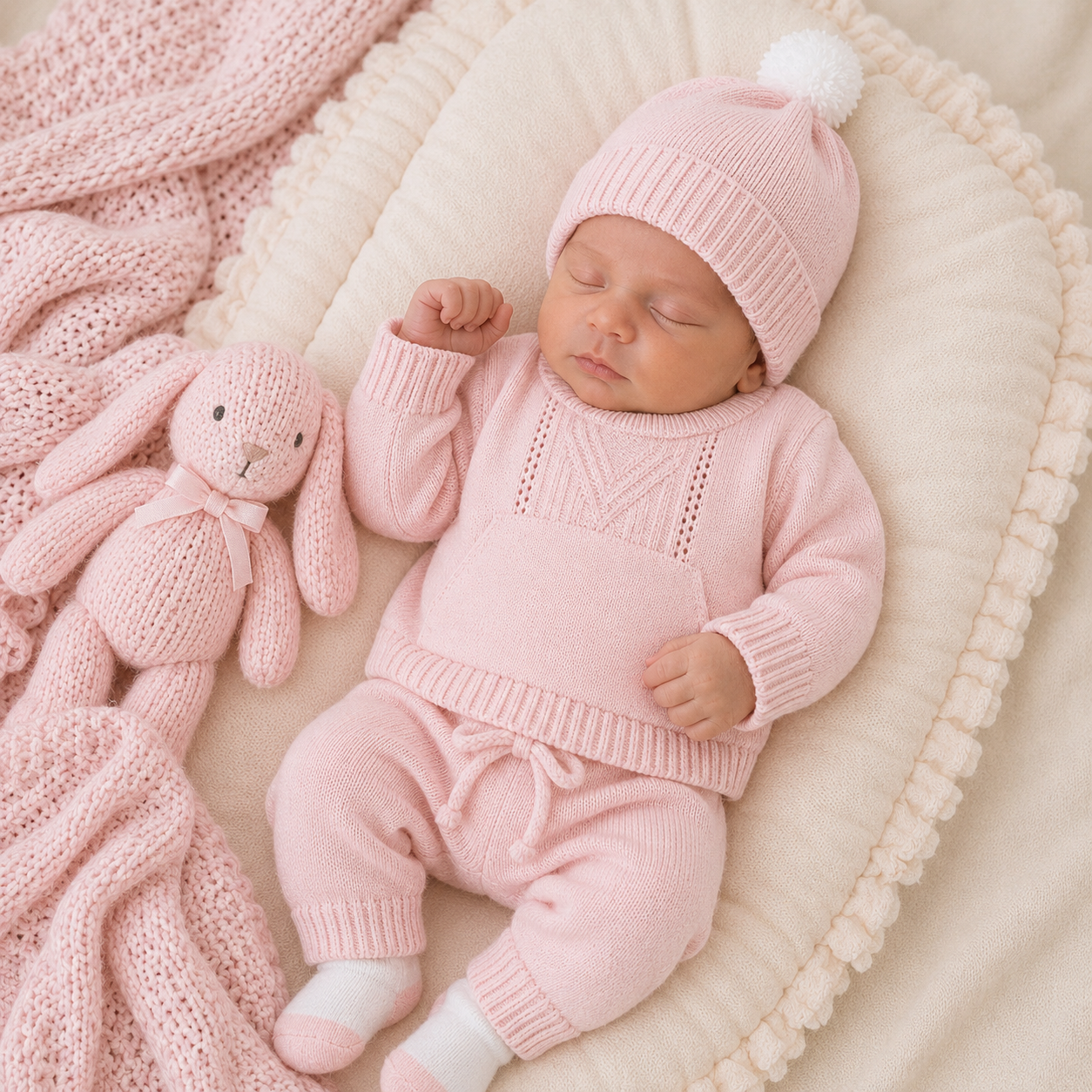 PRIMER DÍA TEJIDO REF. ALANA- ROSADO| MARA BABY