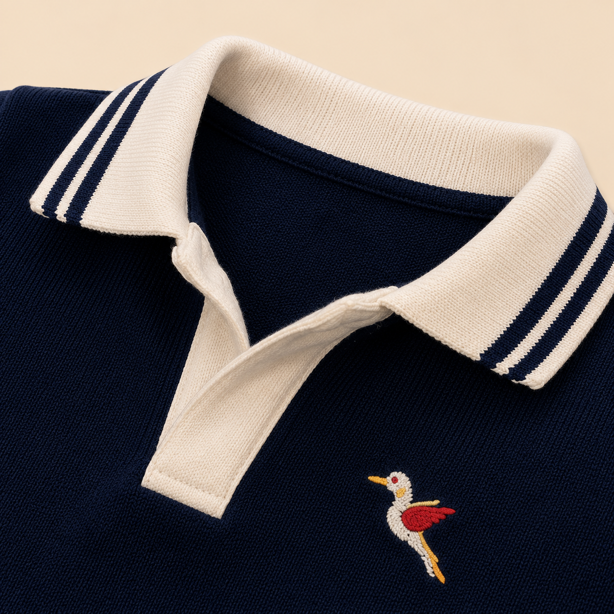 ⚪️ Camisa Polo Azul Navy con Bordado | Bebé Niño | Mara Baby