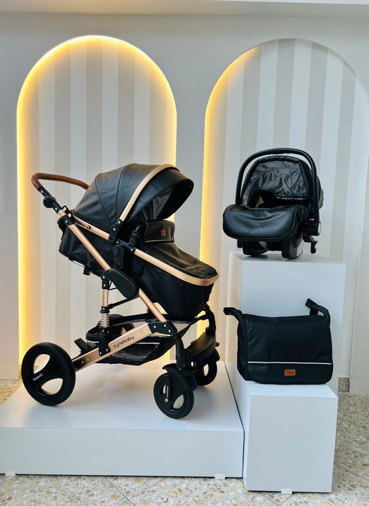 COCHE MOISES EN COMBO VICTORIA CUADRADO NEGRO
